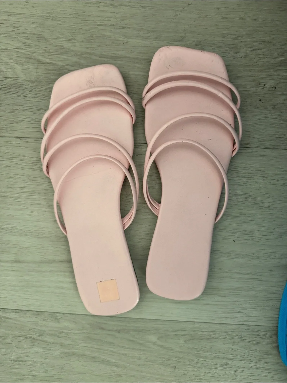 Women’s Minimalist Strappy Slide Sandals - Light Pink